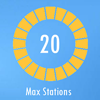 2-8 Colors Rotary Screen Printer Screen Printing Hot Stamping Machine TURBO 2-8, Max 20 Stations