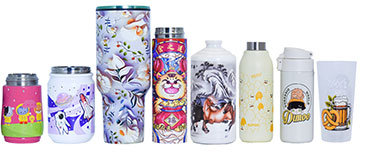 Cylinder UV Digital Inkjet Printer, ECO Plus-5 Ricoh Gen6 Series, Digital Inkjet Printed Samples