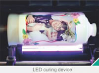 Digital Inkjet Printing Machine, Spiral Type DIJP461, LED Curing Device