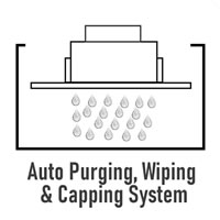 Single Pass UV Digital Inkjet Printer, ULTRA-5, Riso CF3R Series, Auto Purging Wipping & Capping System