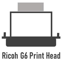 Cylinder UV Digital Inkjet Printer, ECO Plus-5 Ricoh Gen6 Series, Ricoh G6 Print Head